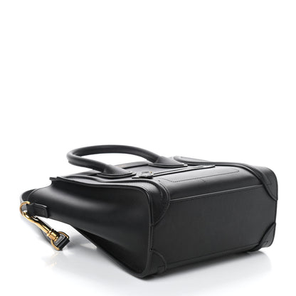 Celine Smooth Calfskin Nano Luggage Black 4 of 9