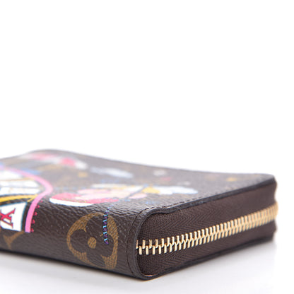 Louis Vuitton Monogram 2020 Christmas Animation Big Wheel Zippy Coin Purse Rose Ballerine 7 of 10