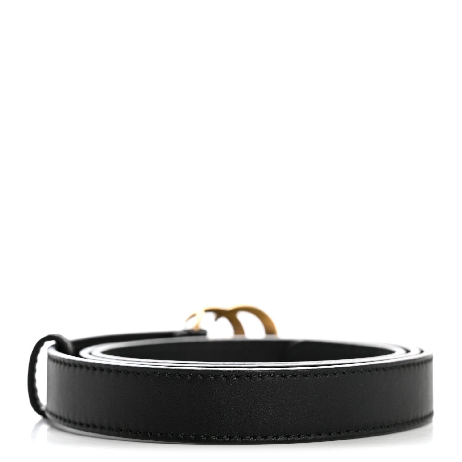 Gucci Calfskin Double G 20mm Belt 85 34 Black 2 of 5