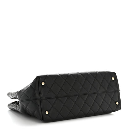 Chanel Caviar Quilted Small Shopping Tote  Black 4 of 14