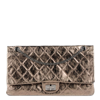 Chanel Metallic Aged Calfskin Quilted 2.55 Reissue 228 Flap Light Gold 1 of 9