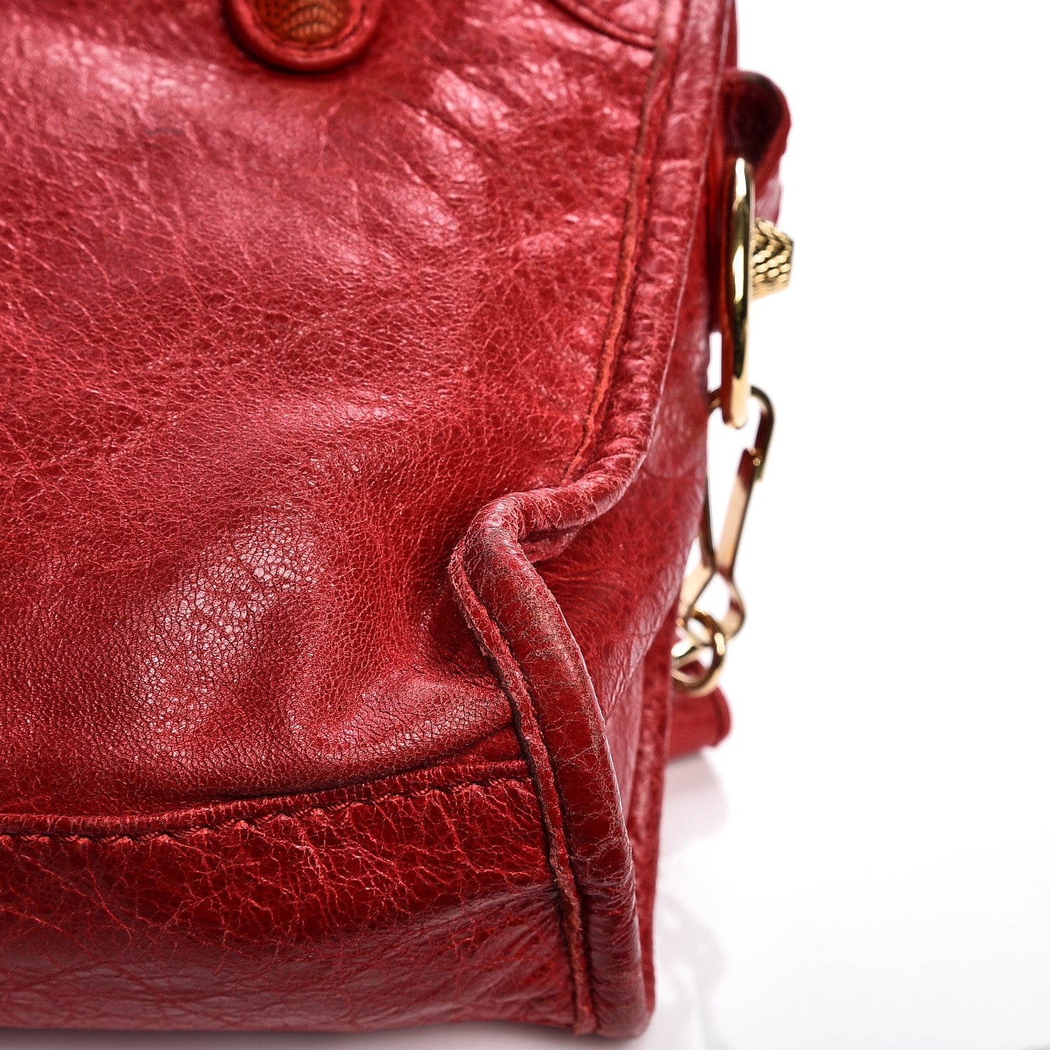 Balenciaga Agneau Giant 12 Gold Hardware Mini City Rouge Cardinal 12 of 12