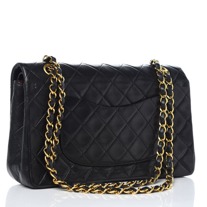 Chanel Lambskin Quilted Medium Double Flap Black 3 of 11