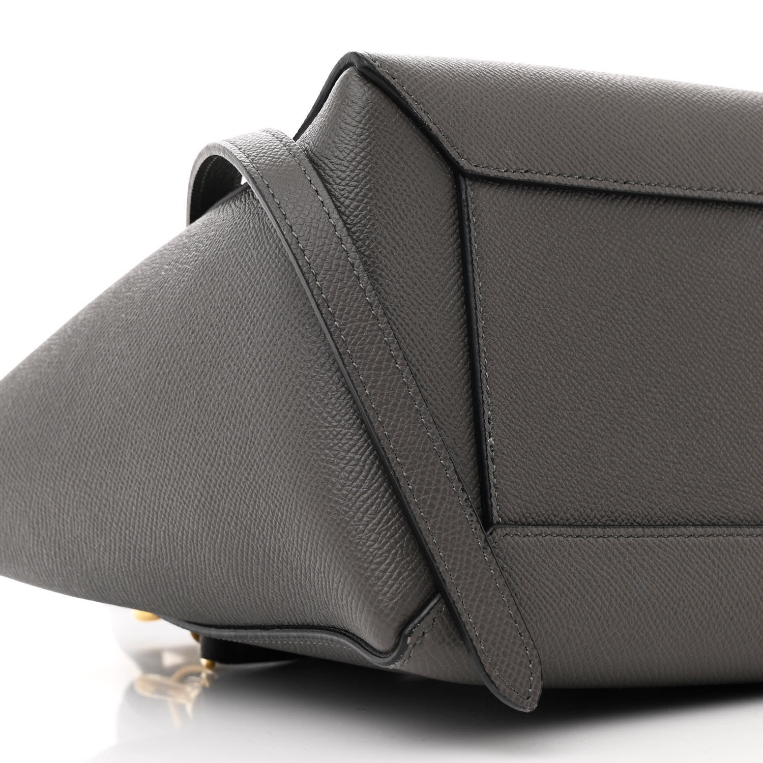 Celine Grained Calfskin Micro Belt Bag Grey 9 of 10