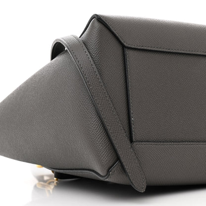 Celine Grained Calfskin Micro Belt Bag Grey 9 of 10