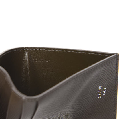 Celine Grained Calfskin Compact Card Holder Khaki 7 of 7