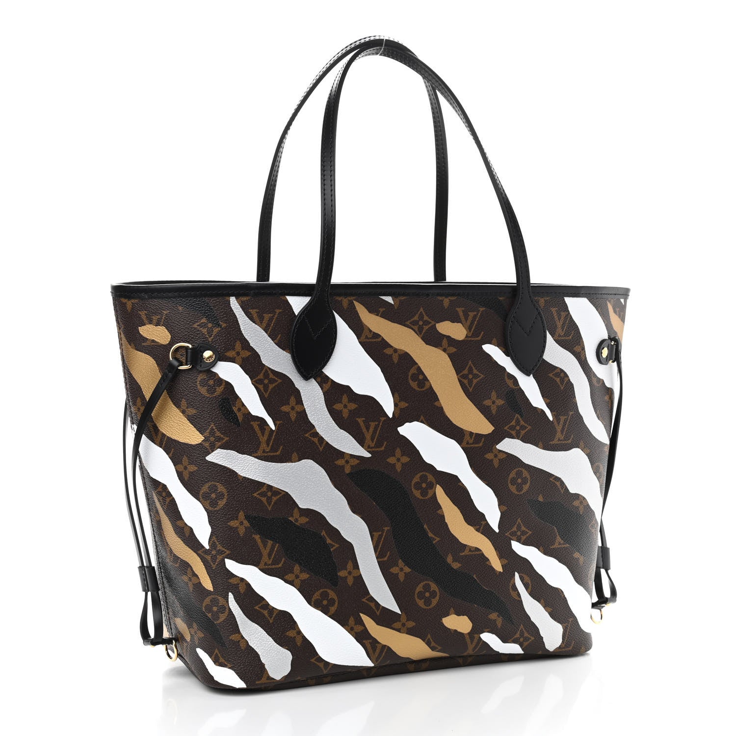 Louis Vuitton X LOL Monogram Neverfull MM Gold Silver 4 of 11