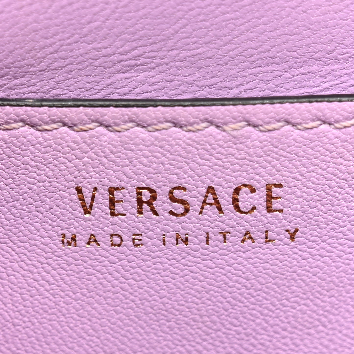 Grained Calfskin Small La Medusa Top Handle Bag Fuchsia