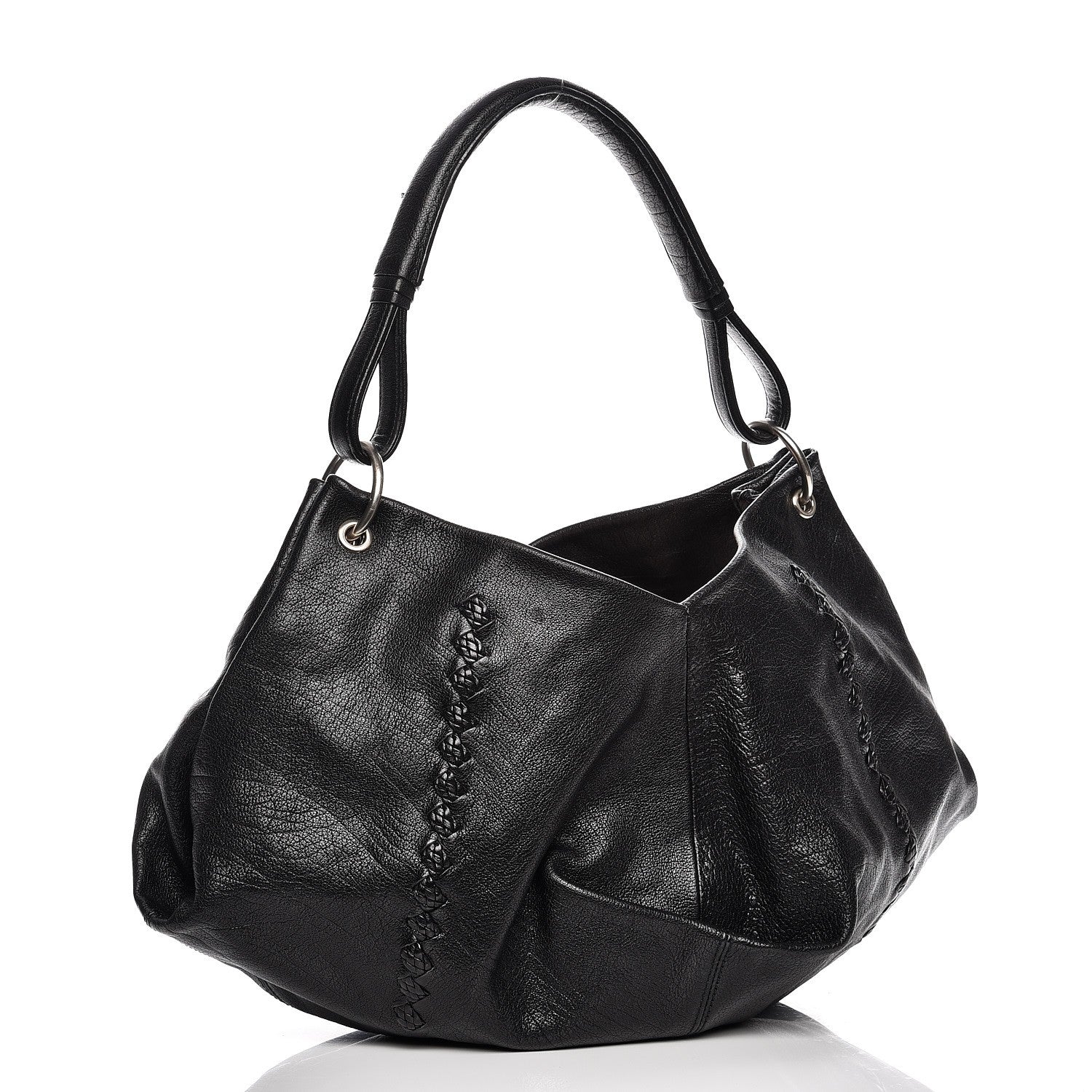 Bottega Veneta Nappa Intrecciato Aquilone Fortune Cookie Hobo Black 10 of 10