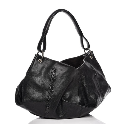Bottega Veneta Nappa Intrecciato Aquilone Fortune Cookie Hobo Black 10 of 10
