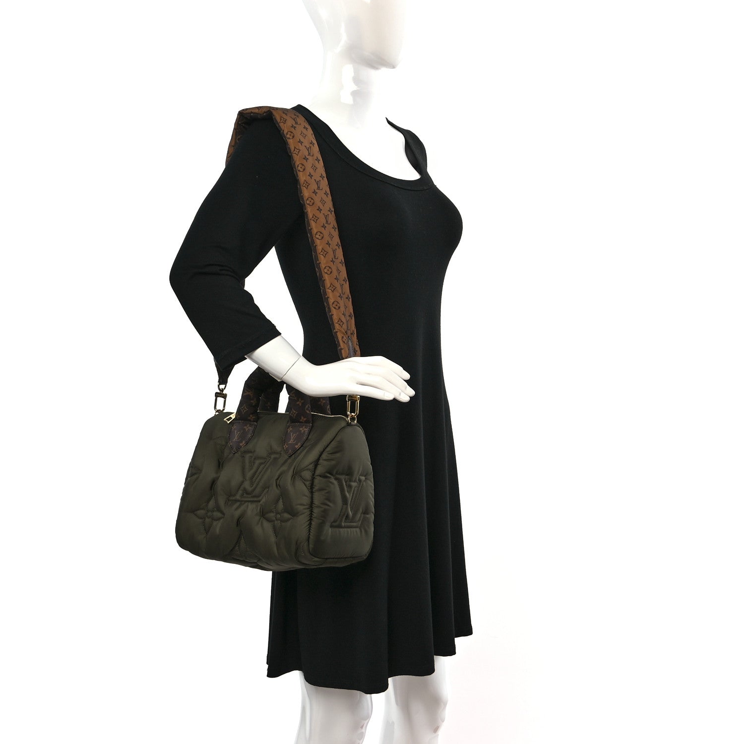 Louis Vuitton Econyl Mini Monogram Pillow Speedy Bandouliere 25 Khaki 2 of 8