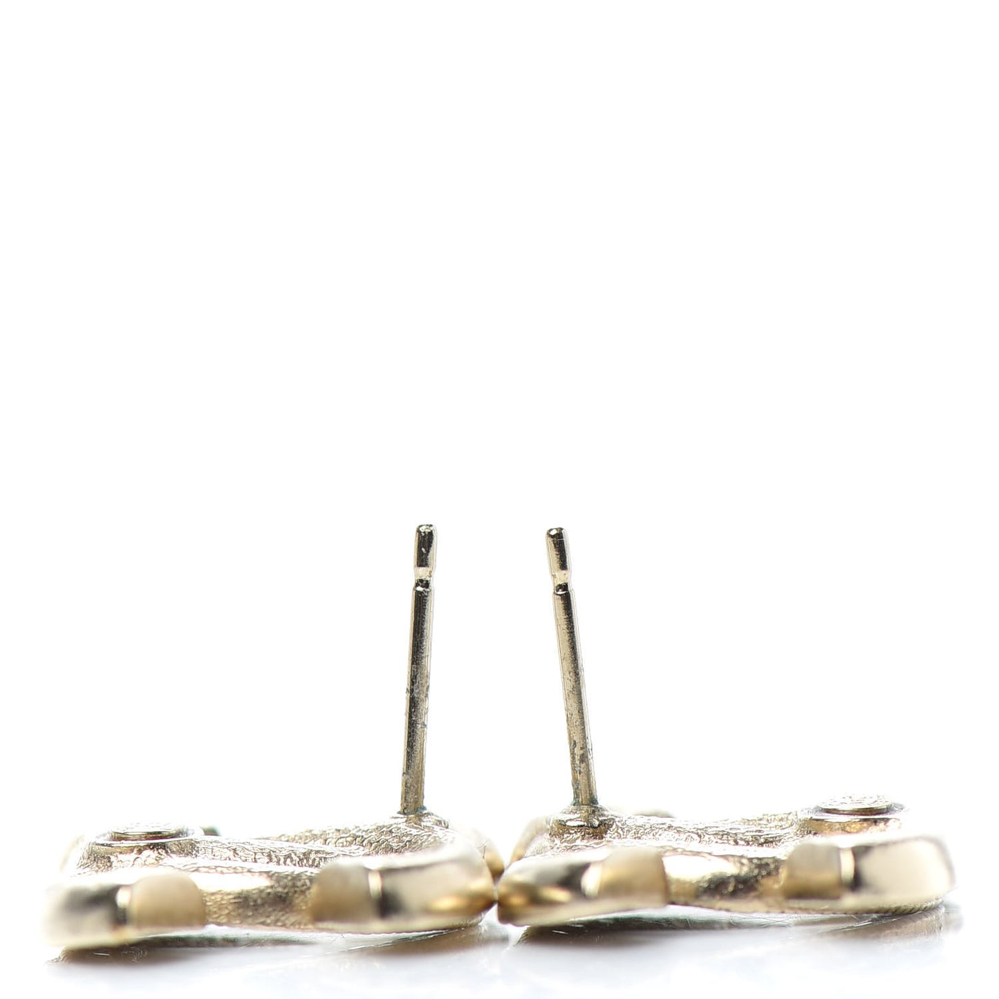 Crystal Timeless CC Earrings Light Gold