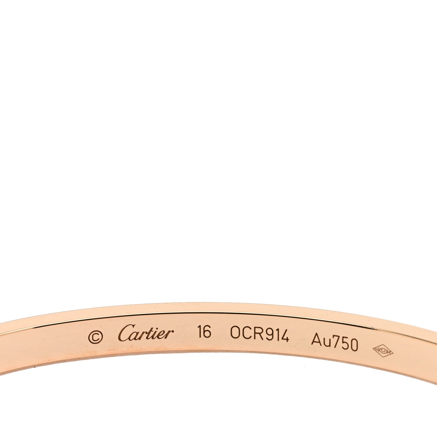 Cartier 18K Pink Gold Diamond Small LOVE Paved Bracelet 16 3 of 3