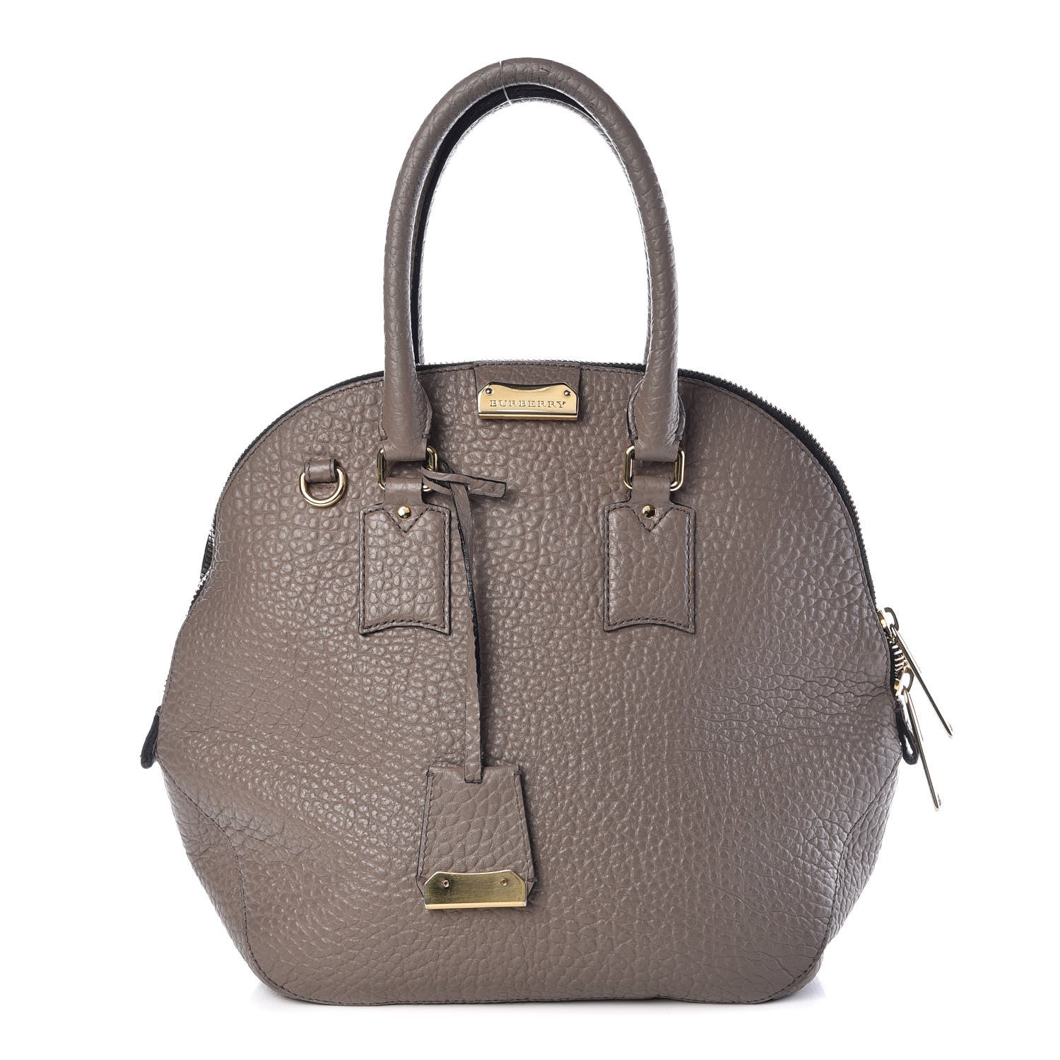 Burberry Heritage Grain Medium Orchard Bowling Bag Pale Taupe 1 of 11