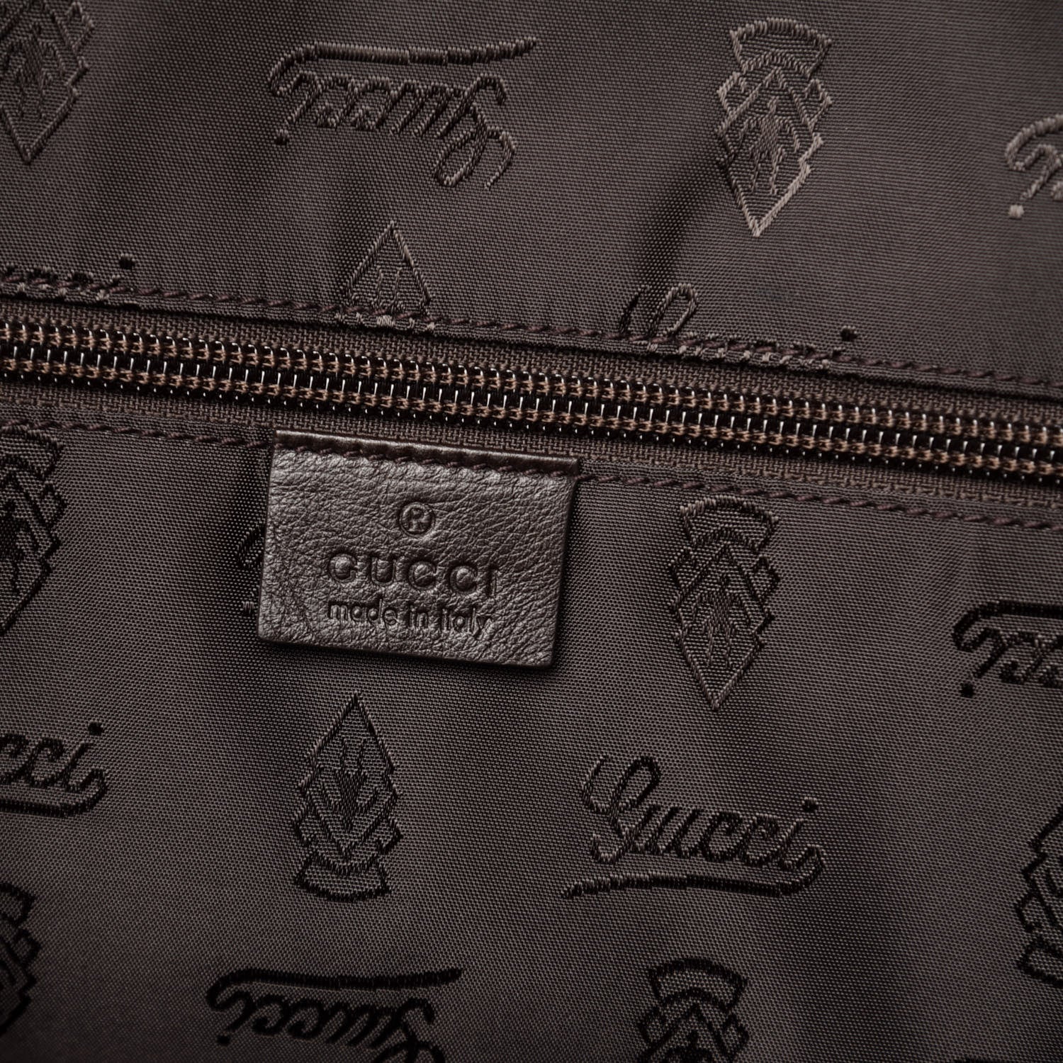 Gucci Guccissima Medium Joy Tote Bag Dark Brown 6 of 11