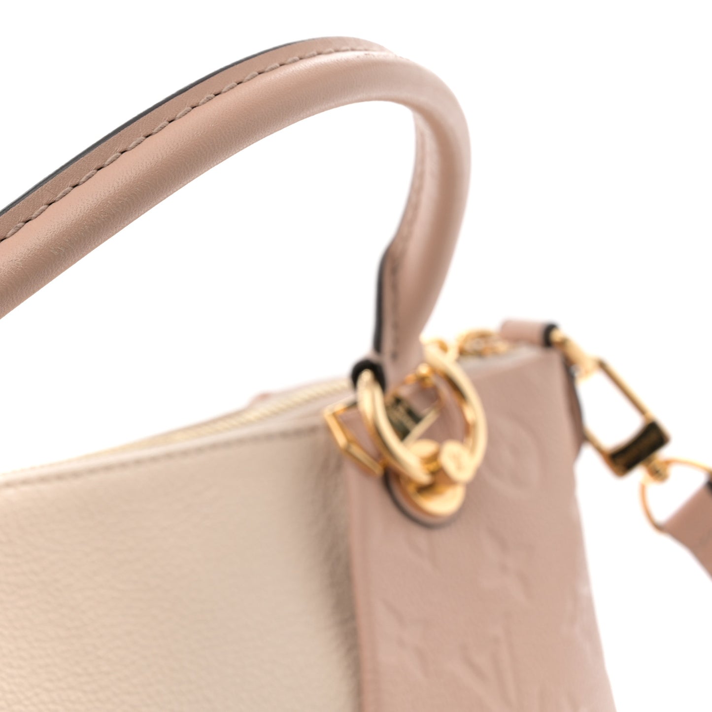 Empreinte V Tote MM Beige Rose Creme