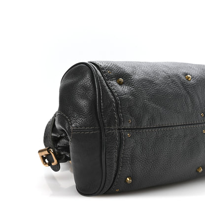 Chloe Calfskin Medium Paddington Satchel Bleu Nuit 9 of 10