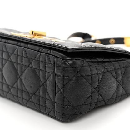 Christian Dior Calfskin Cannage Small Caro Bag Black 9 of 10