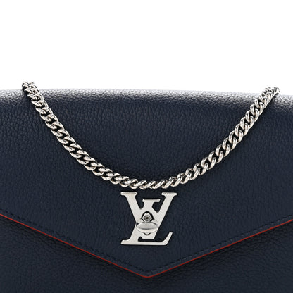 Louis Vuitton Soft Calfskin My Lockme Chain Pochette Marine Rouge 8 of 14