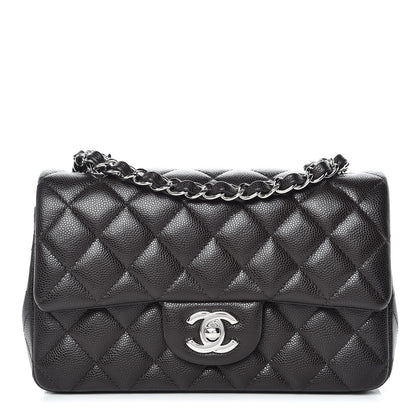 Chanel Caviar Quilted Mini Rectangular Flap Dark Brown 1 of 11