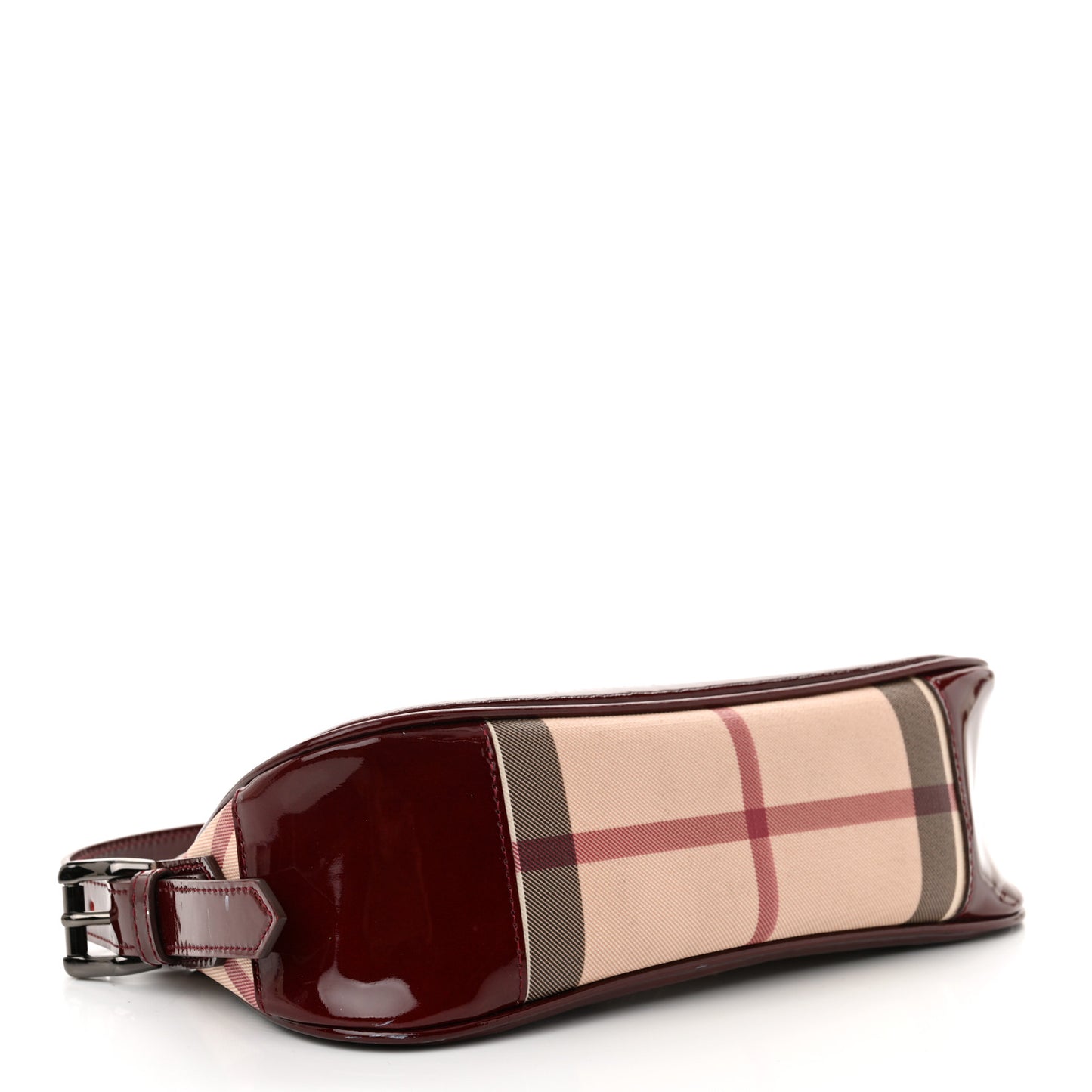 Patent Nova Check Newbury  Dark Red