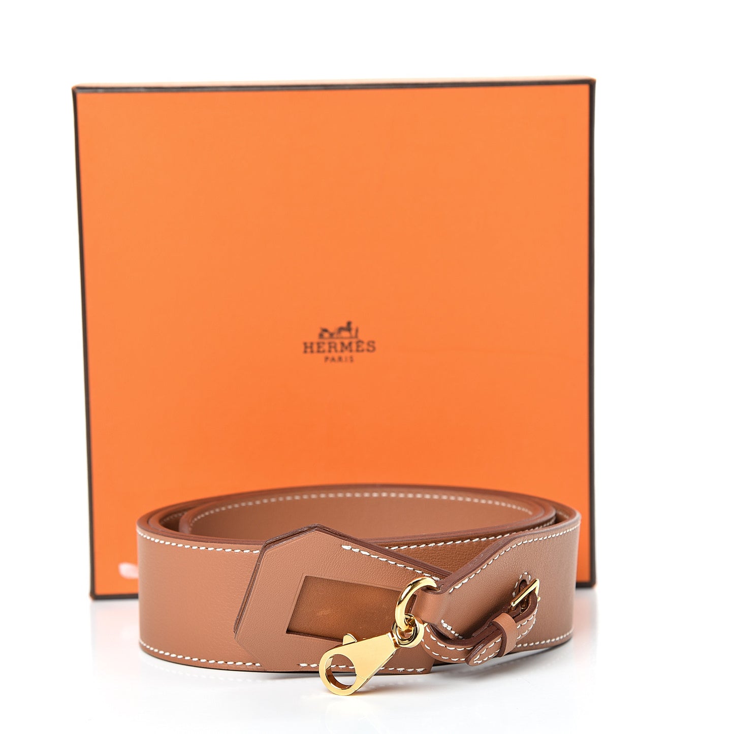 Barenia 38mm Etiquette Shoulder Strap Fauve