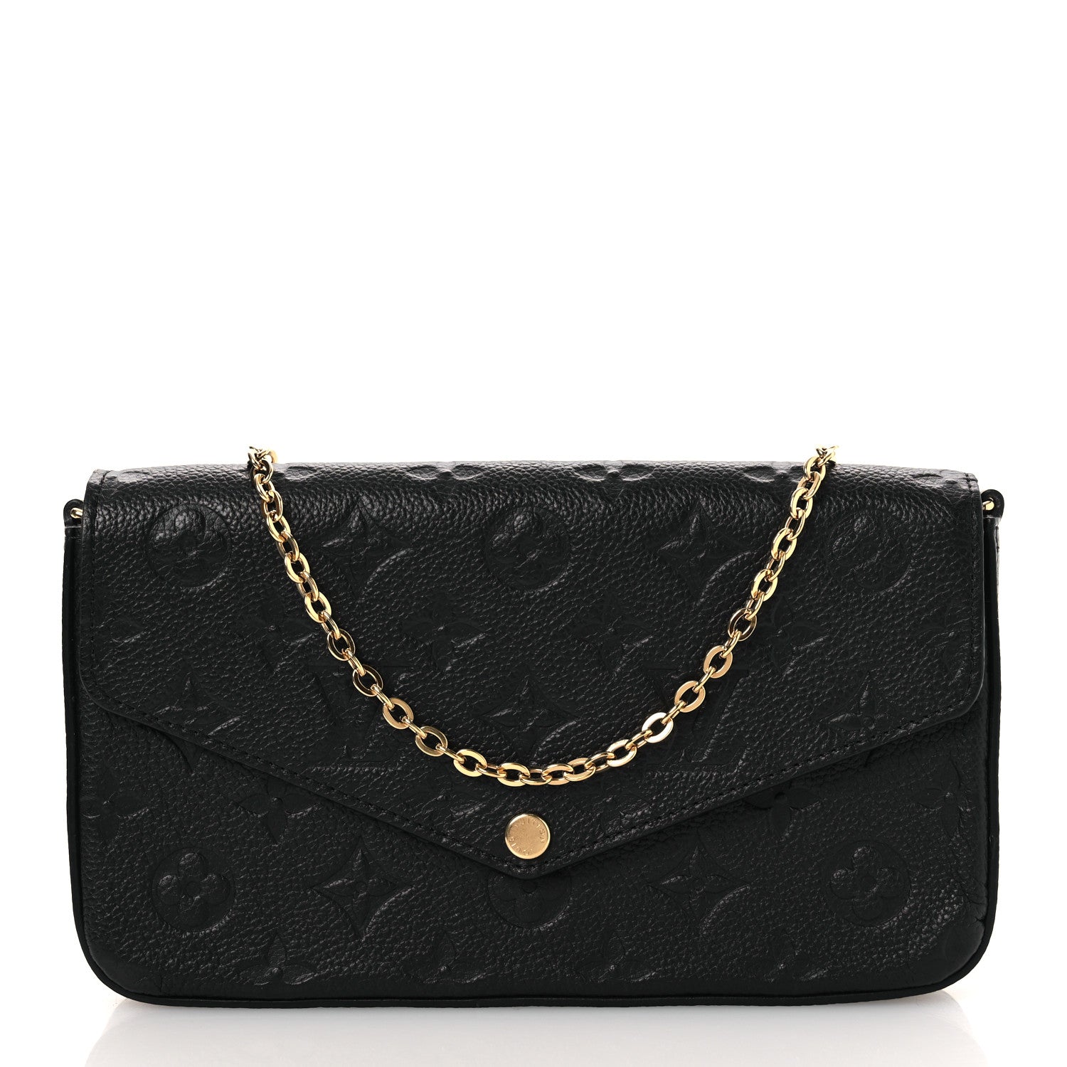 Louis Vuitton Empreinte Pochette Felicie Chain Wallet Black 1 of 13