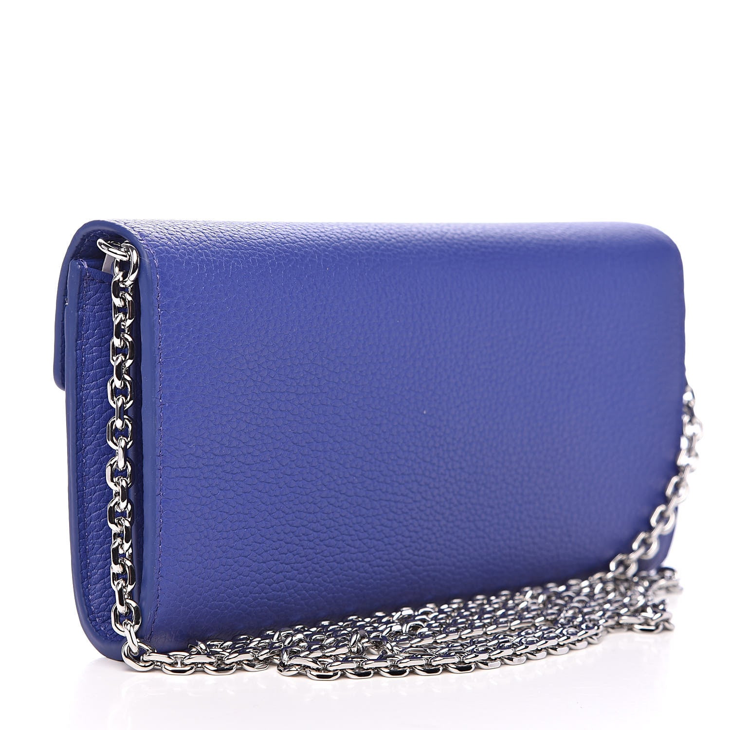 MCM Calfskin Studded Patricia Wallet On Chain Spectrum Blue 3 of 9