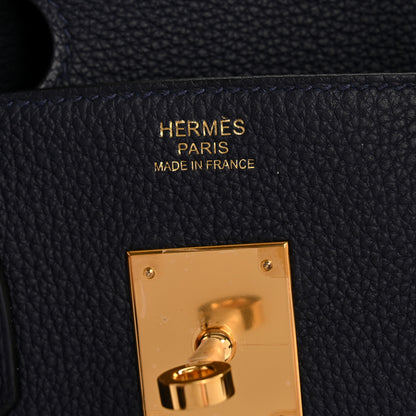 Hermes Togo Birkin 30 Bleu Nuit 6 of 12