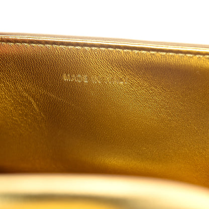 Christian Dior Metallic Goatskin Medium Diorever Flap Gold 6 of 9