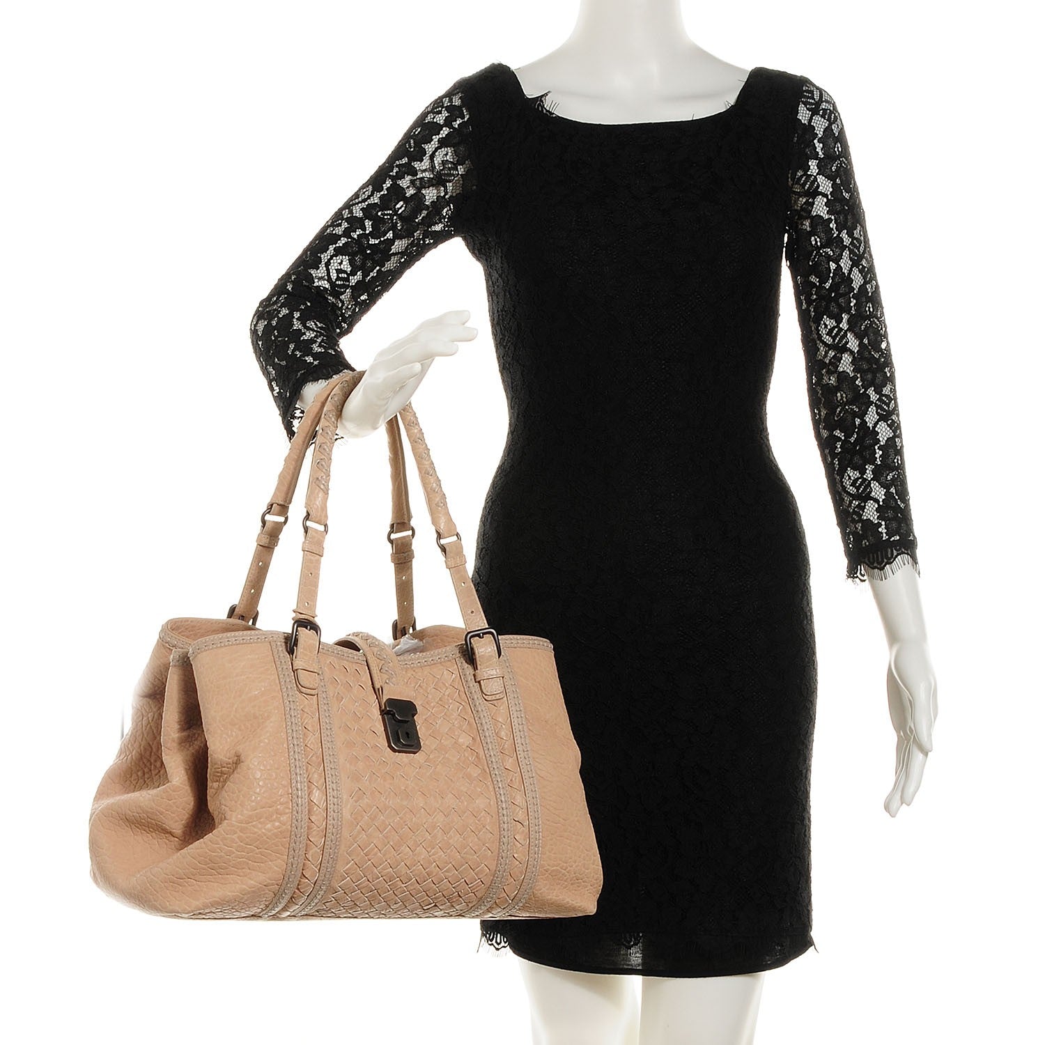 Bottega Veneta Nappa Intrecciato Punto Mocassino Roma Tote Cloth 2 of 8