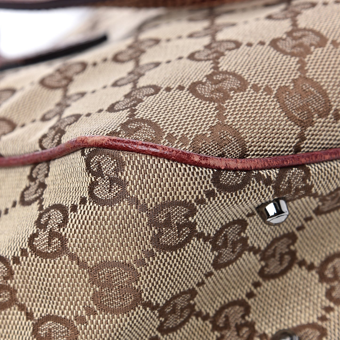 Monogram Medium Tote Red