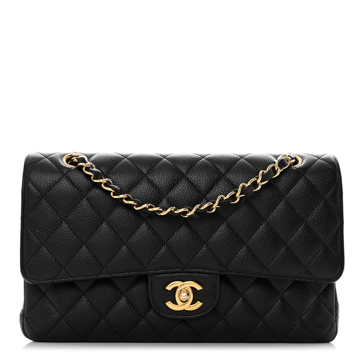 Chanel Caviar Quilted Medium Double Flap Black 1 of 10
