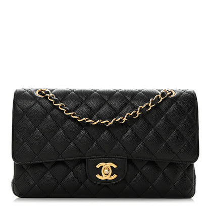 Chanel Caviar Quilted Medium Double Flap Black 1 of 10