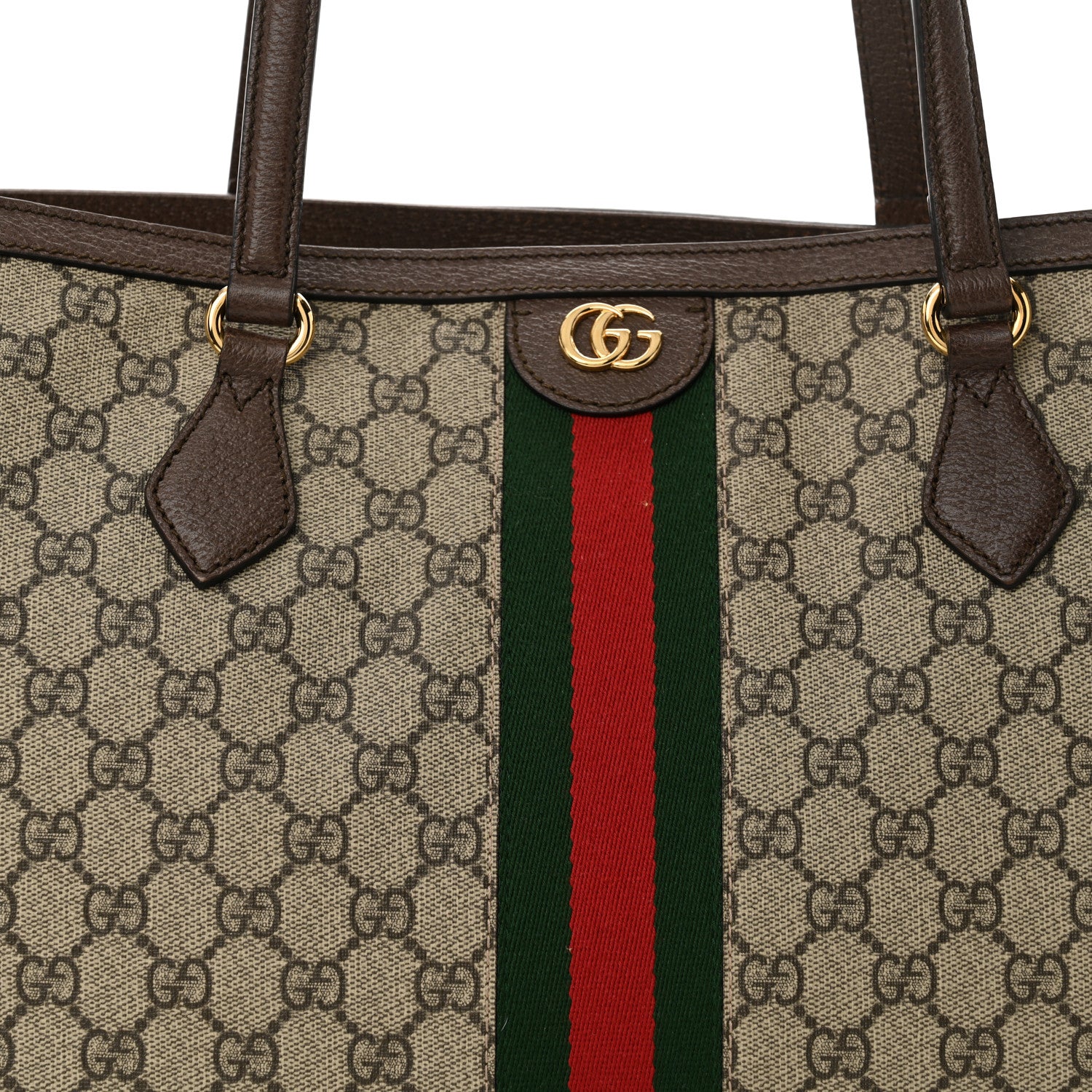 Gucci GG Supreme Monogram Medium Ophidia Shopping Tote Brown 8 of 13