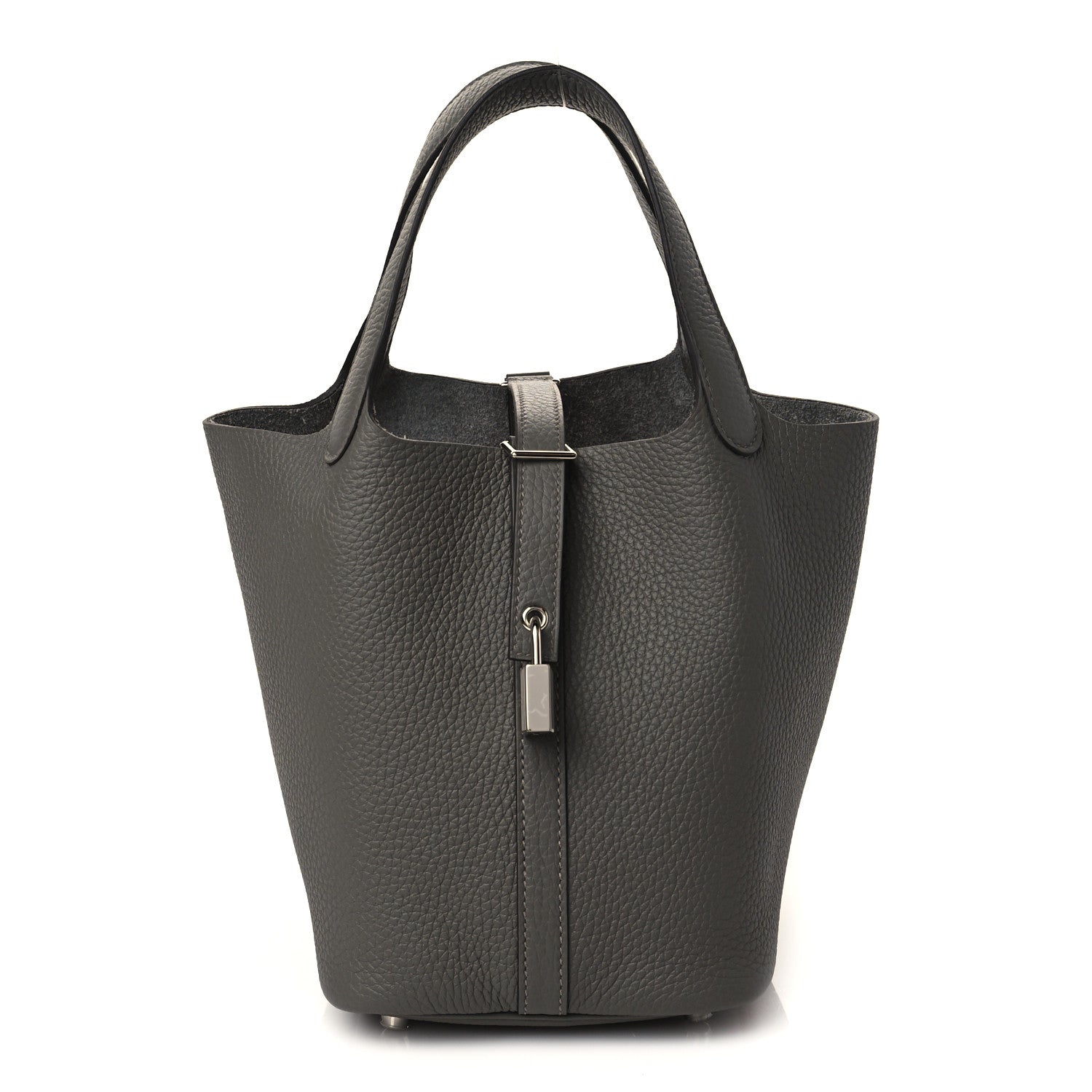 Hermes Taurillon Clemence Picotin Lock 18 PM Gris Meyer 1 of 10