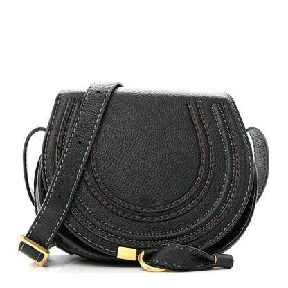 Chloe Calfskin Mini Marcie Round Crossbody Bag Black 1 of 12