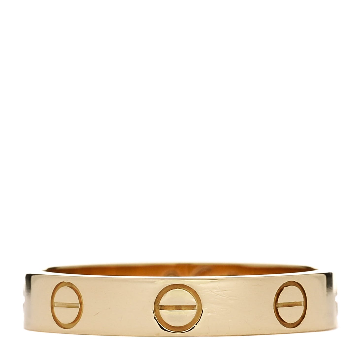 18K Yellow Gold 3.5mm LOVE Wedding Band Ring 54 6.75