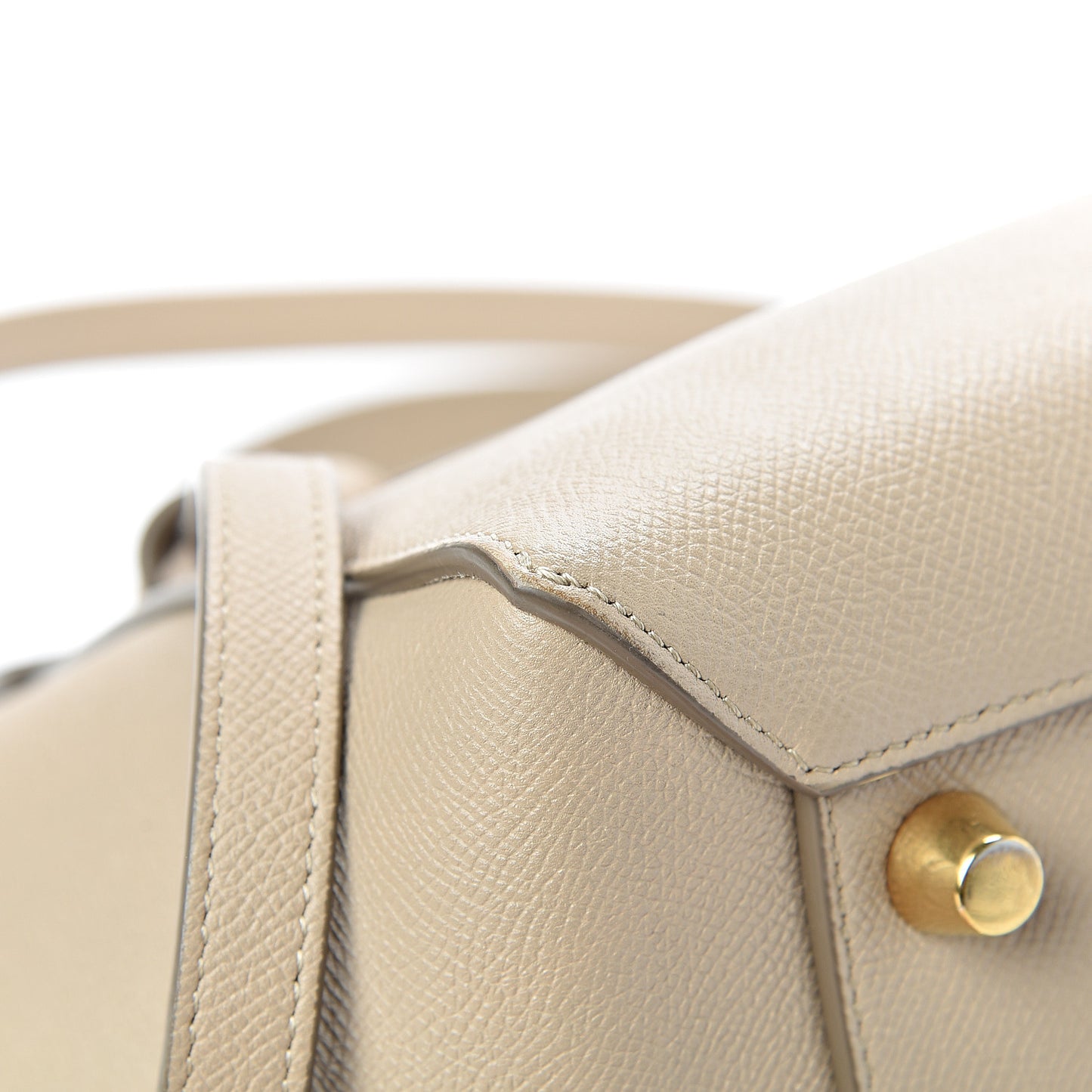 Grained Calfskin Mini Belt Bag Light Taupe