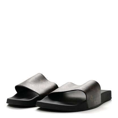 Louis Vuitton Rubber Monogram Mens Waterfront Mules 10 Macassar 4 of 10