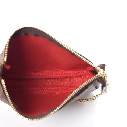 Louis Vuitton Damier Ebene Mini Pochette Accessories 7 of 10