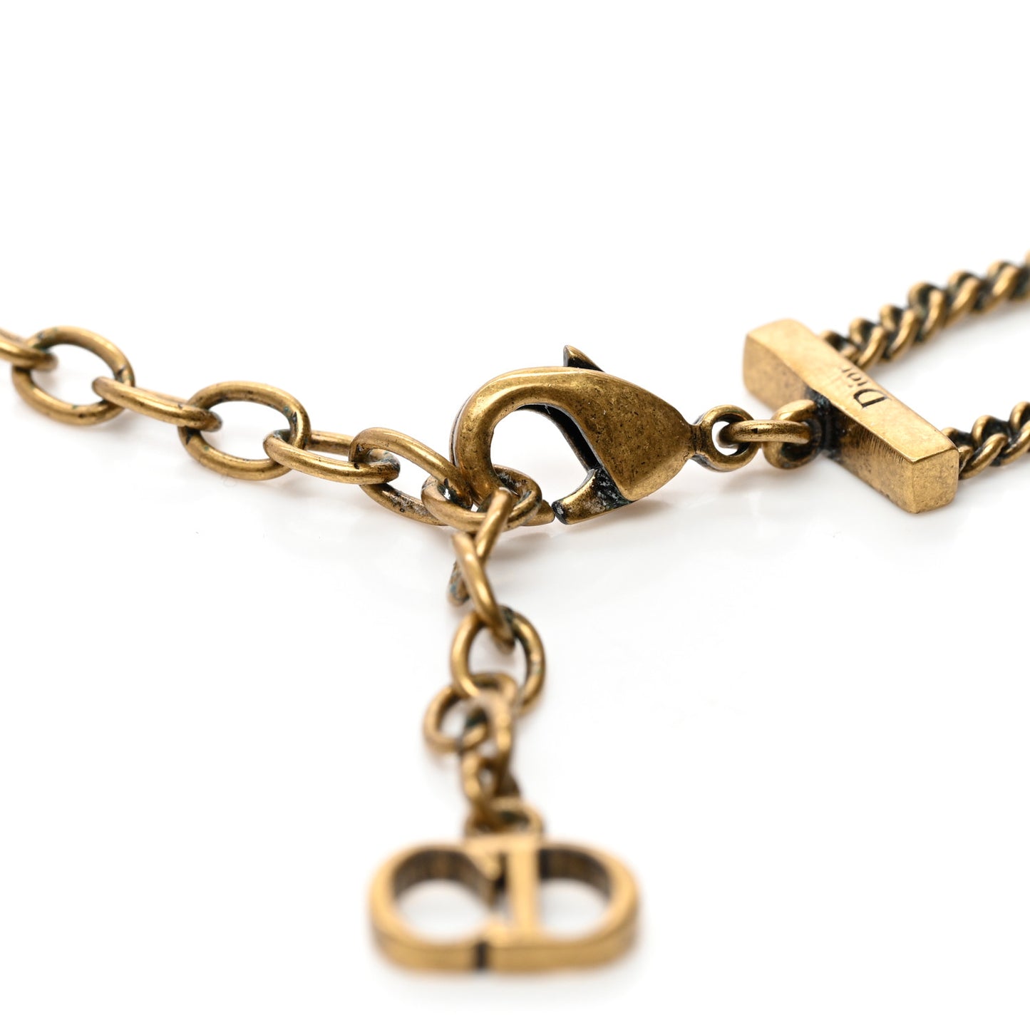 Metal J'Adior Choker Necklace Aged Gold