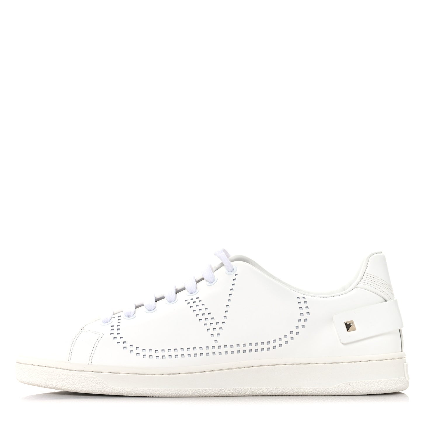Calfskin Mens Backnet Sneakers 43.5 White
