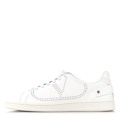 Valentino Garavani Calfskin Mens Backnet Sneakers 43.5 White 5 of 10
