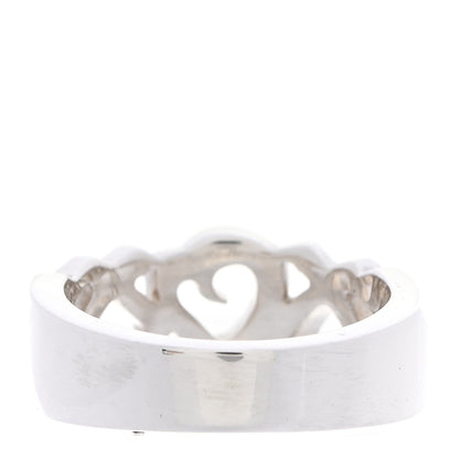 Tiffany Sterling Silver Paloma Picasso Loving Hearts Ring 54 6.75 3 of 6