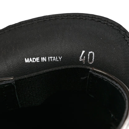 Prada Spazzolato Metal Triangle Logo 50mm Loafers 40.5 Bruciatio Fume 7 of 9
