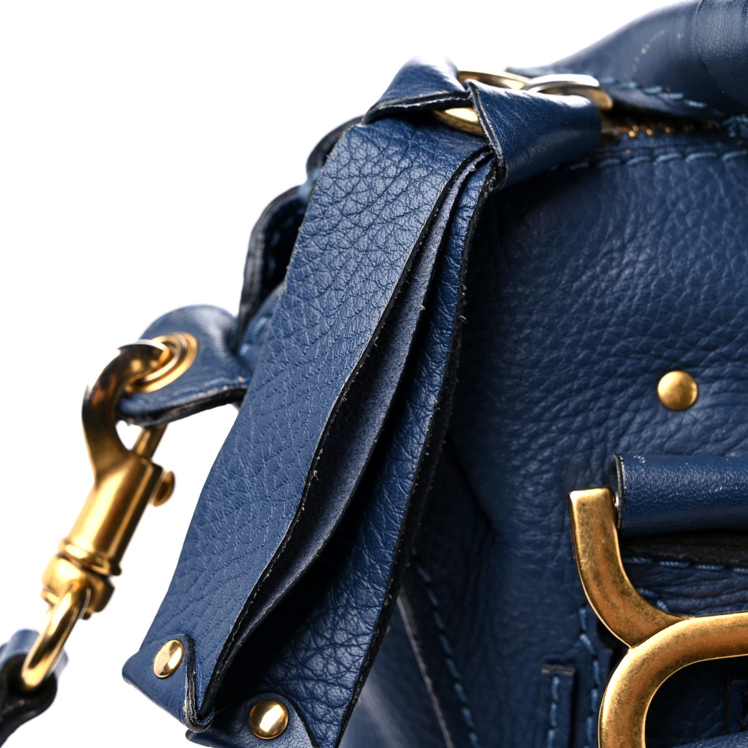 Chloe Calfskin Medium Marcie Satchel Royal Navy 13 of 21