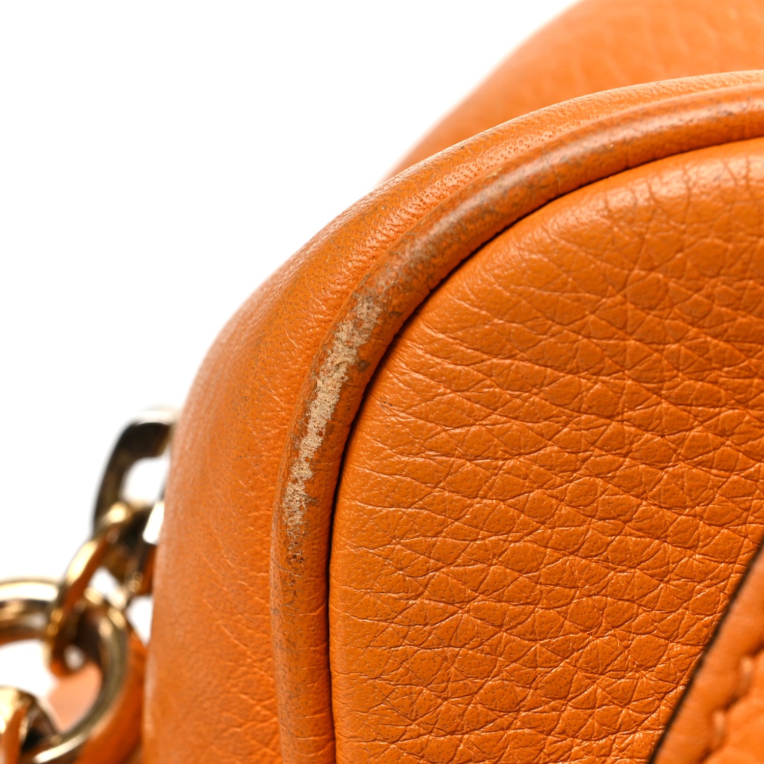 Gucci Pebbled Calfskin Small Soho Disco Bag Curcuma 9 of 12