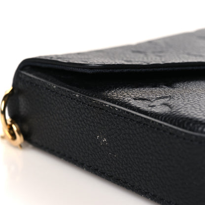 Louis Vuitton Empreinte Pochette Felicie Chain Wallet Black 10 of 10