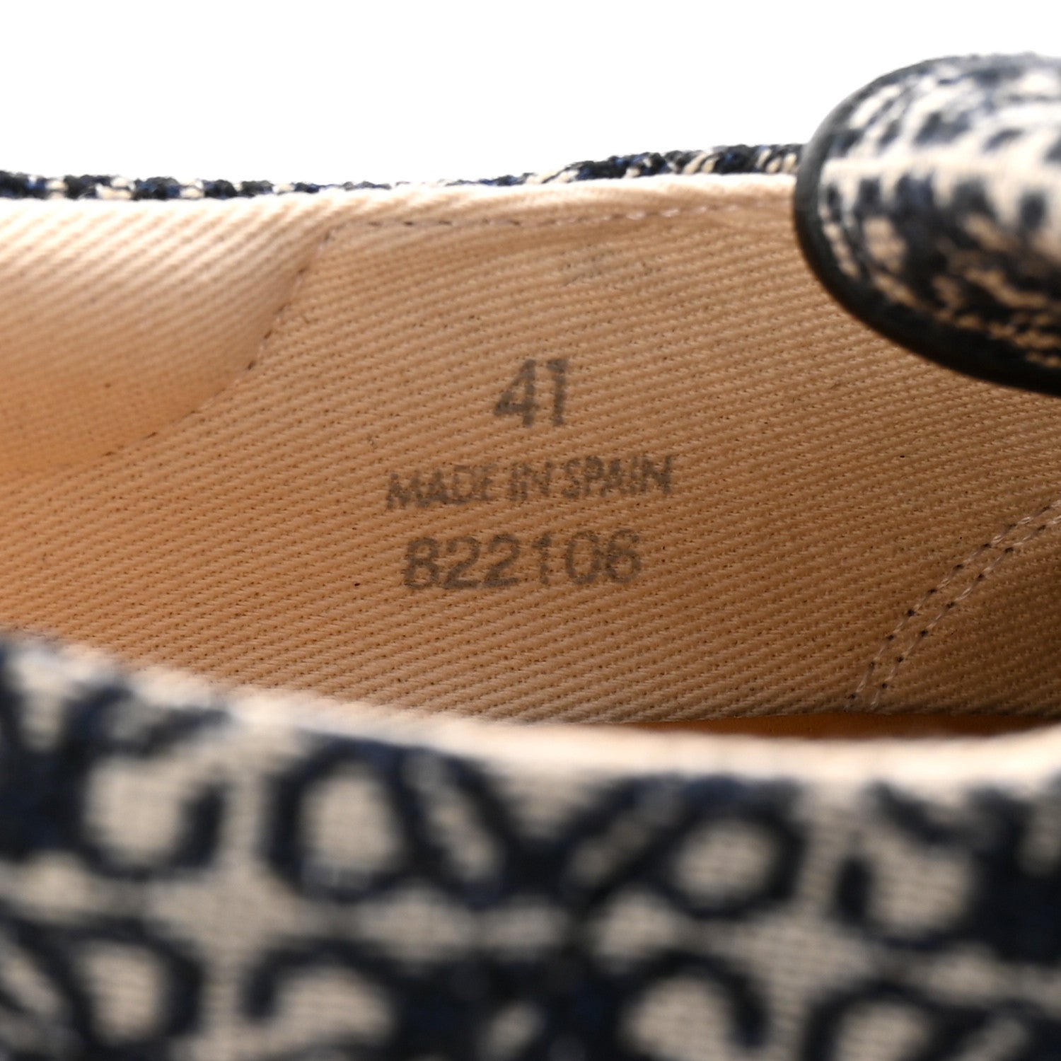 Loewe Jacquard Anagram Calfskin Flap Sneakers 41 Navy 9 of 10